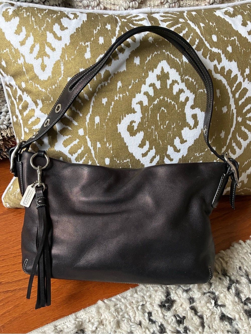 Coach East West Legacy Leather Shoulder Purse, Vintage Y2K, 1417, Baguette Style